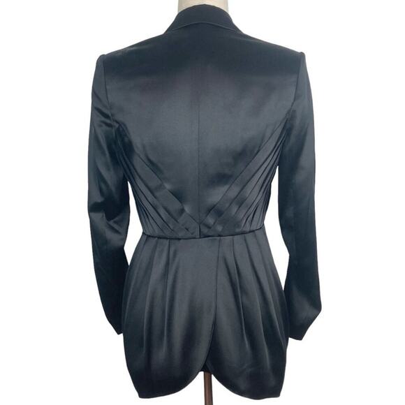 ALICE + OLIVIA Silk Blazer Jacket in Black - Size XS - Picture 2 of 10
